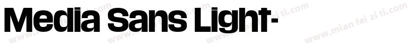 Media Sans Light字体转换